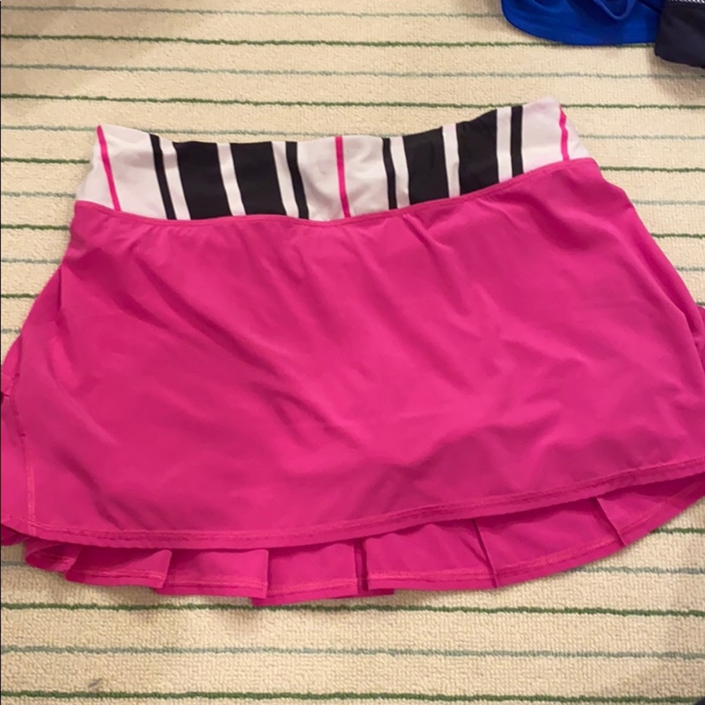 lululemon athletica Pink and Black Skirt